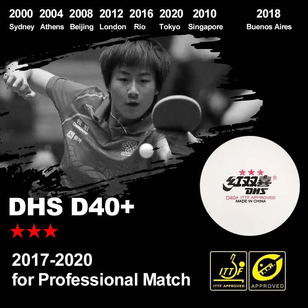 DHS D40+ DJ40+ Piłki do ping-p – Table Tennis Livescore recenzja i cena
